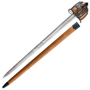 Basket-Hilt Broadsword Antiqued