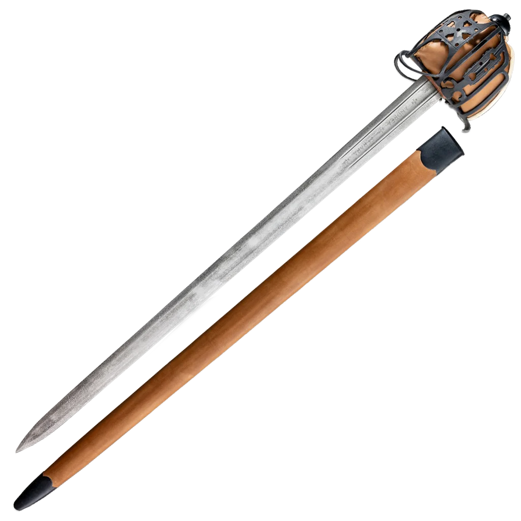 Basket-Hilt Broadsword Antiqued