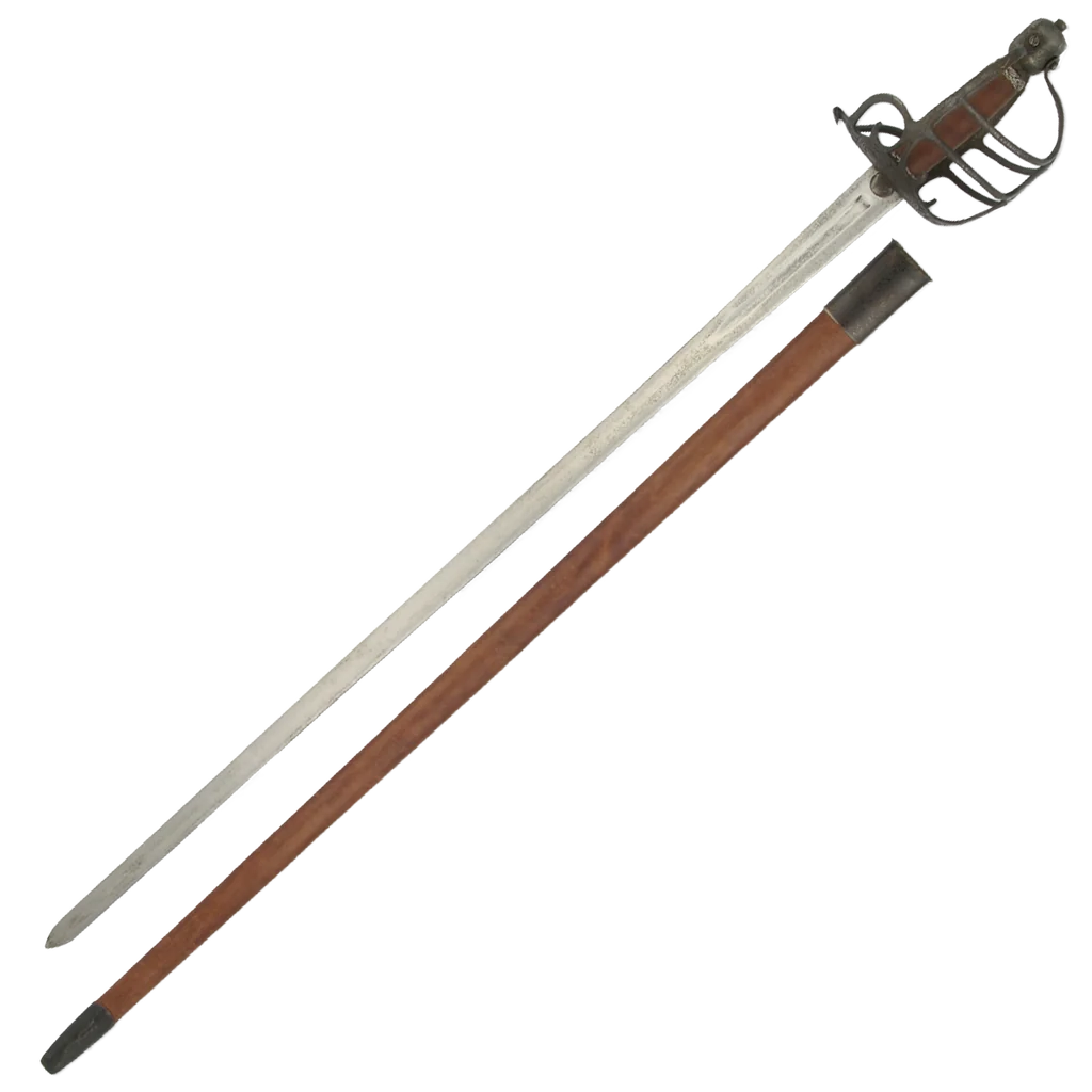 Mortuary Hilt Sword Antiqued