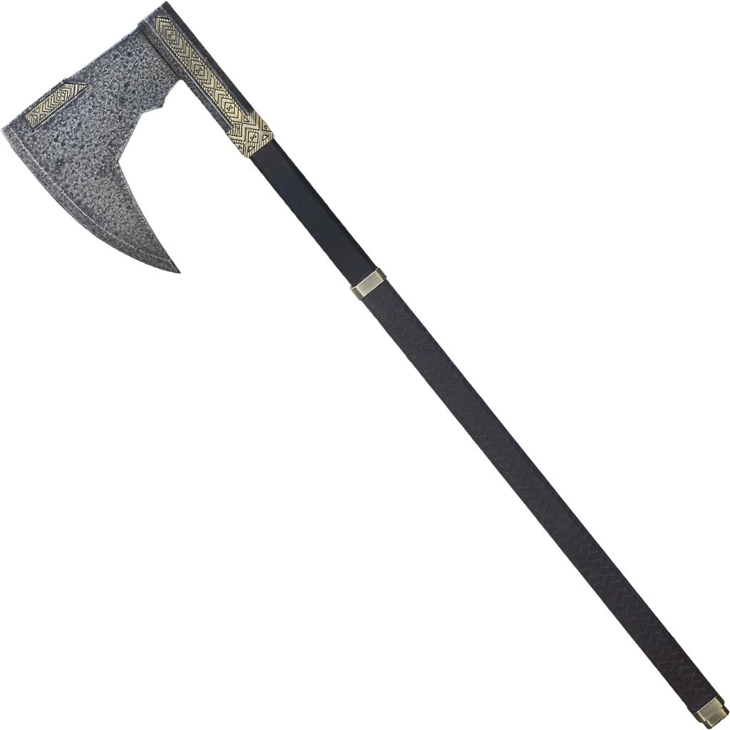 Officially Licensed Bearded Axe of Gimli with Plaque from Lord of the Rings