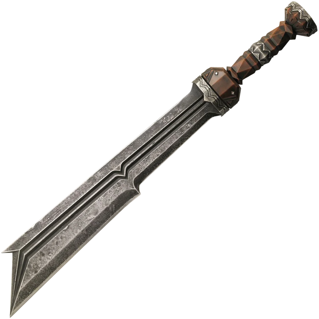 Officially Licensed Fili Dwarven Sword with Plaque from The Hobbit