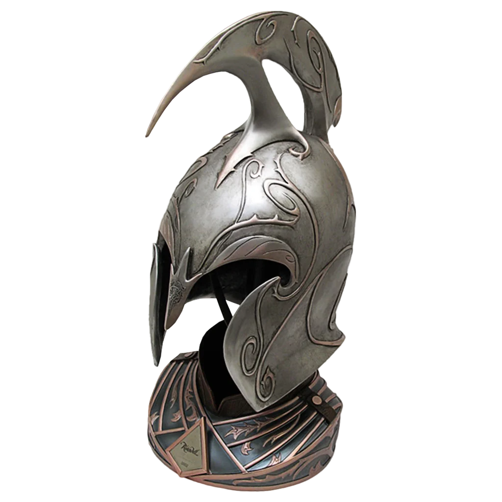 Officially Licensed RIVENDELL ELF HELM WITH STAND from The Hobbit