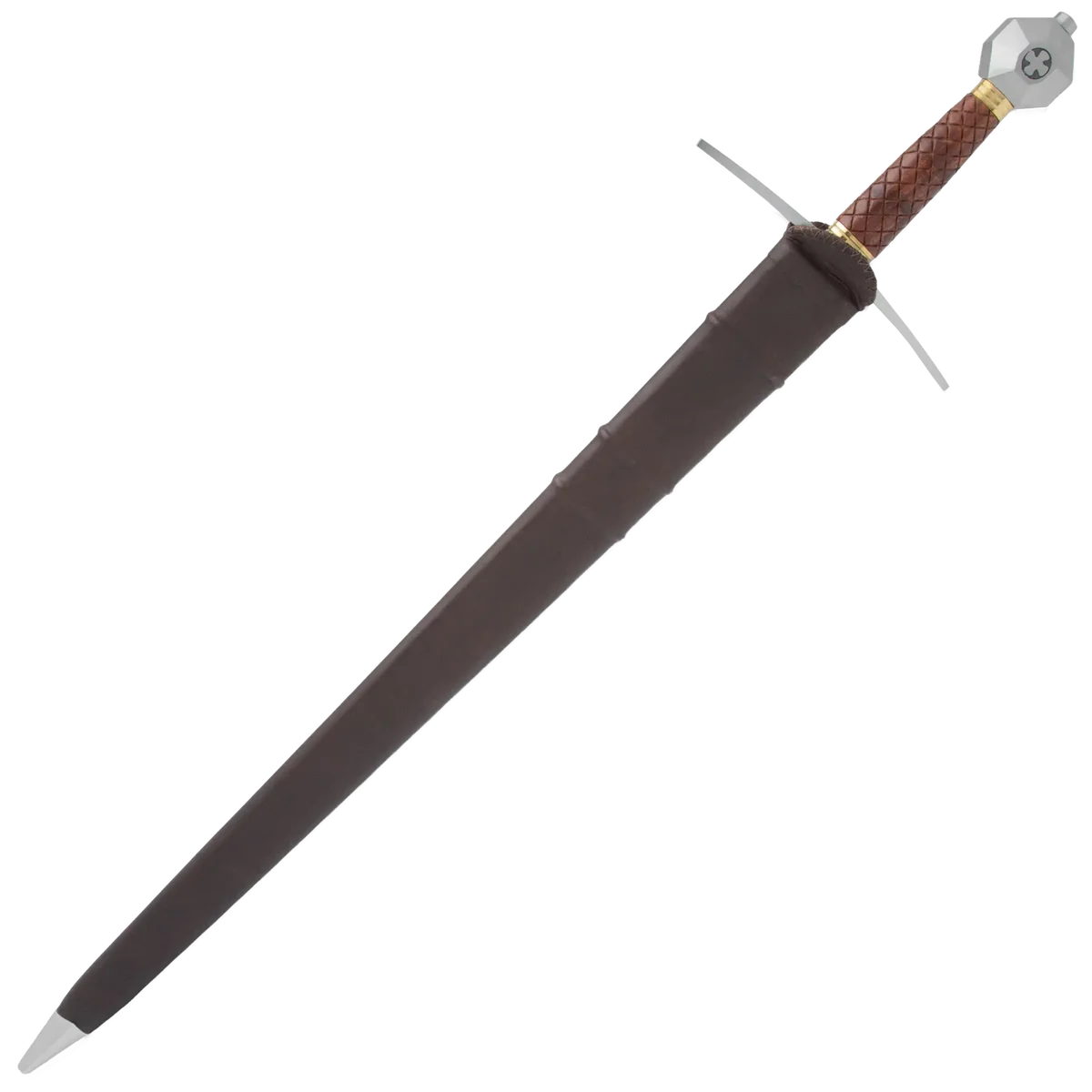 HONSHU HISTORIC FORGED TEMPLAR SWORD WOODEN GRIP - Image 2