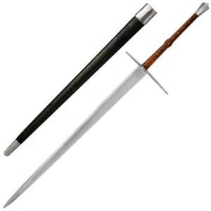 1400 Era 2 Handed Sword And Scabbard