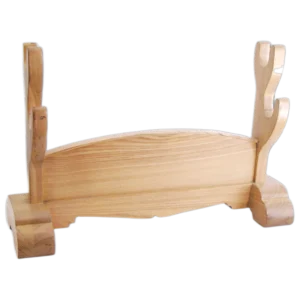 Double Sword Stand (Natural Wood)