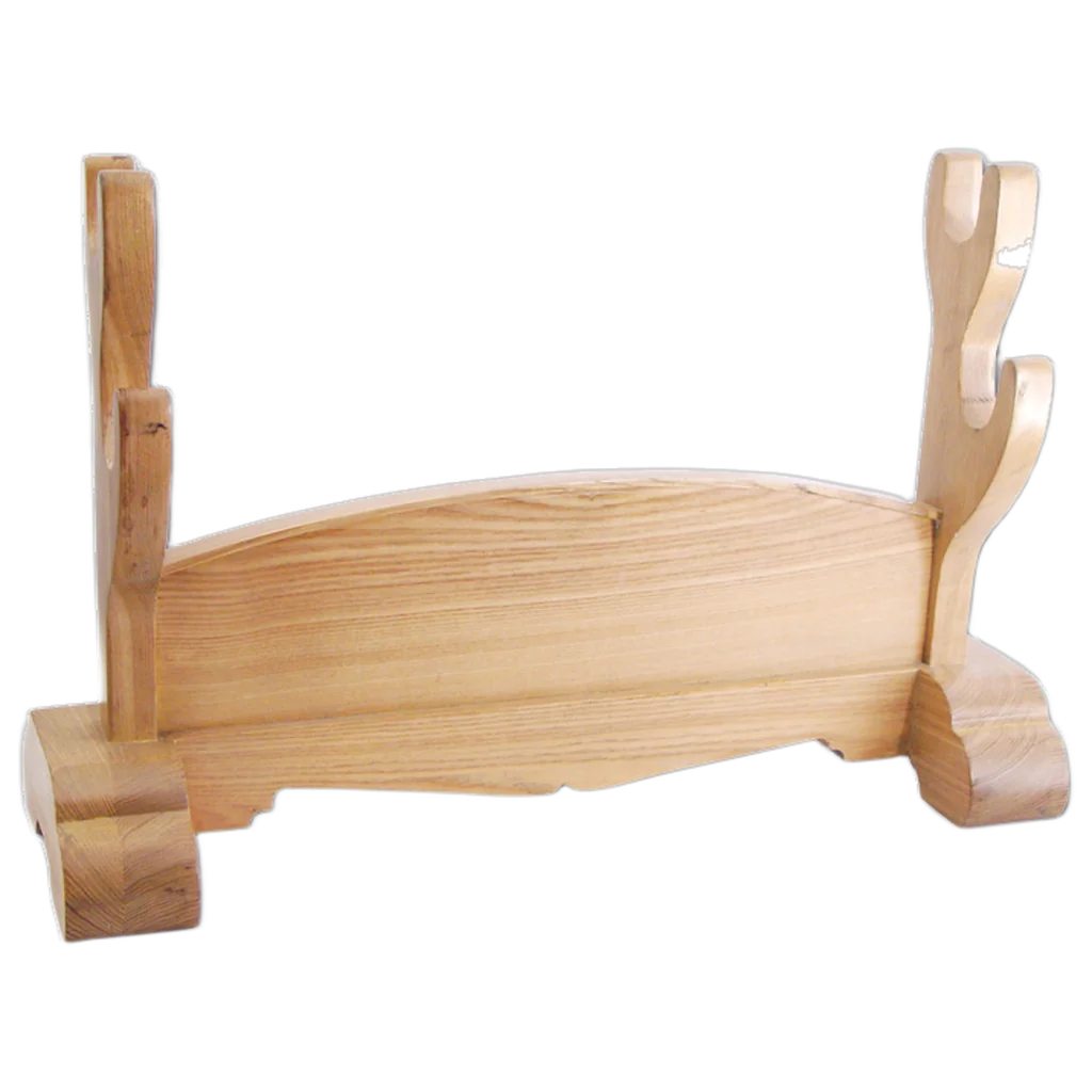 Double Sword Stand (Natural Wood)
