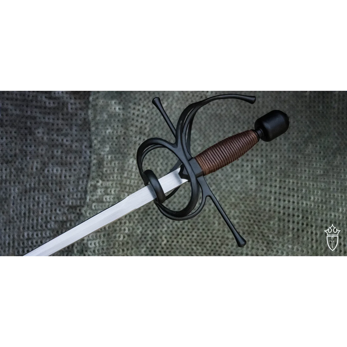 Swept Hilt Rapier Black Finish - Image 4