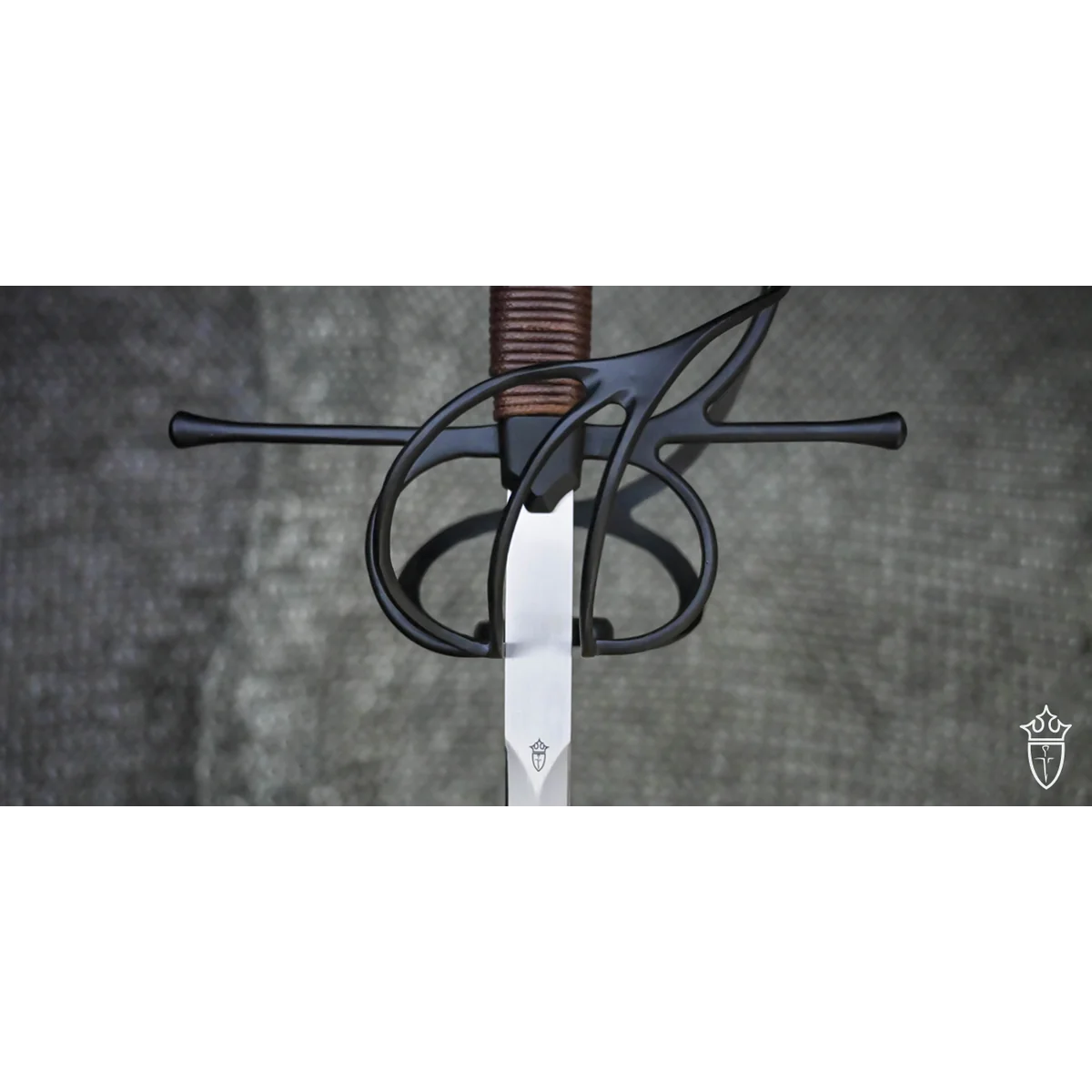 Swept Hilt Rapier Black Finish - Image 5