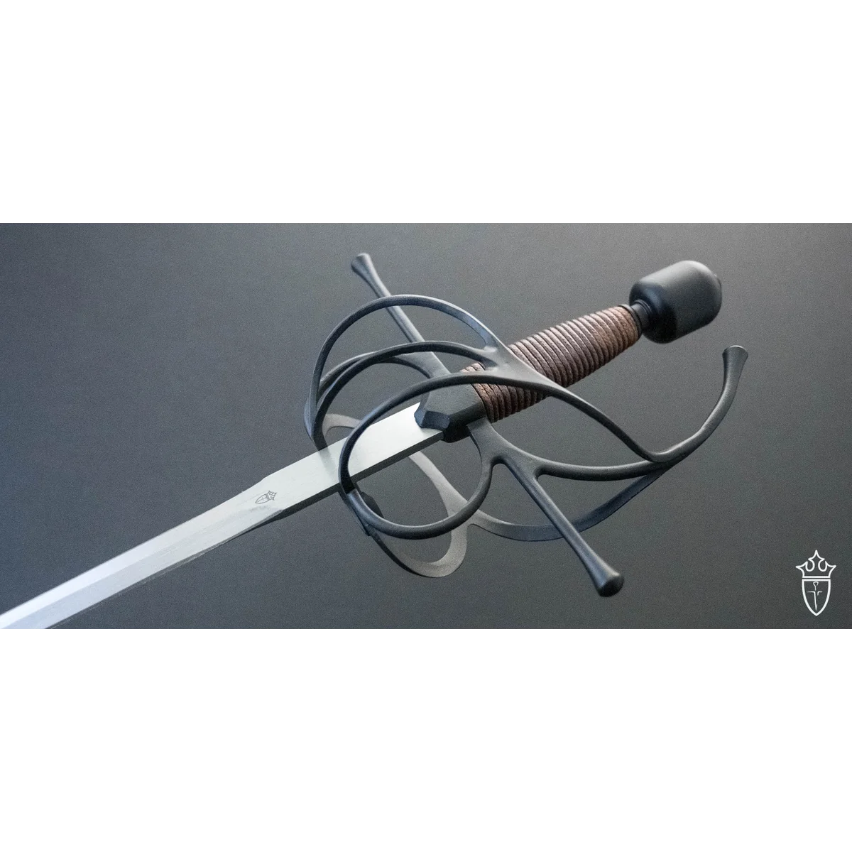 Swept Hilt Rapier Black Finish - Image 9