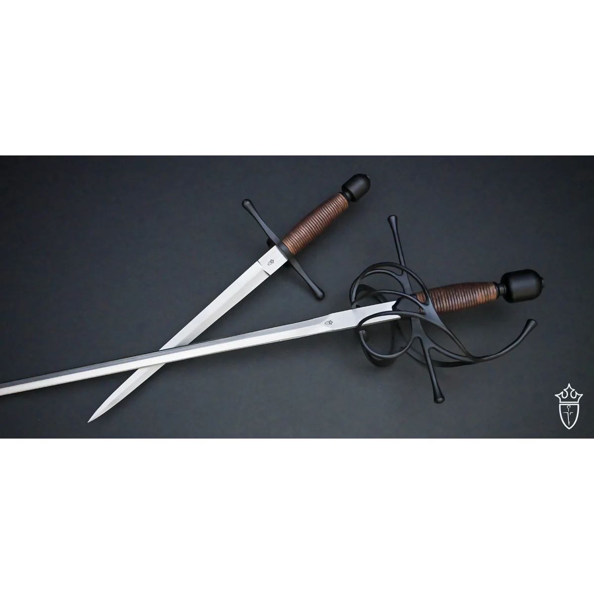 Swept Hilt Rapier Black Finish - Image 10