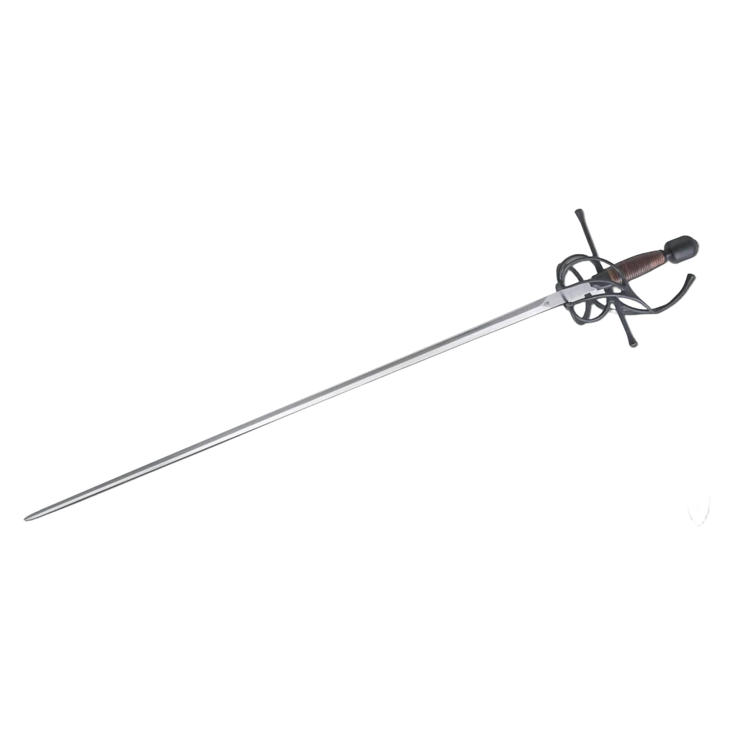 Swept Hilt Rapier Black Finish