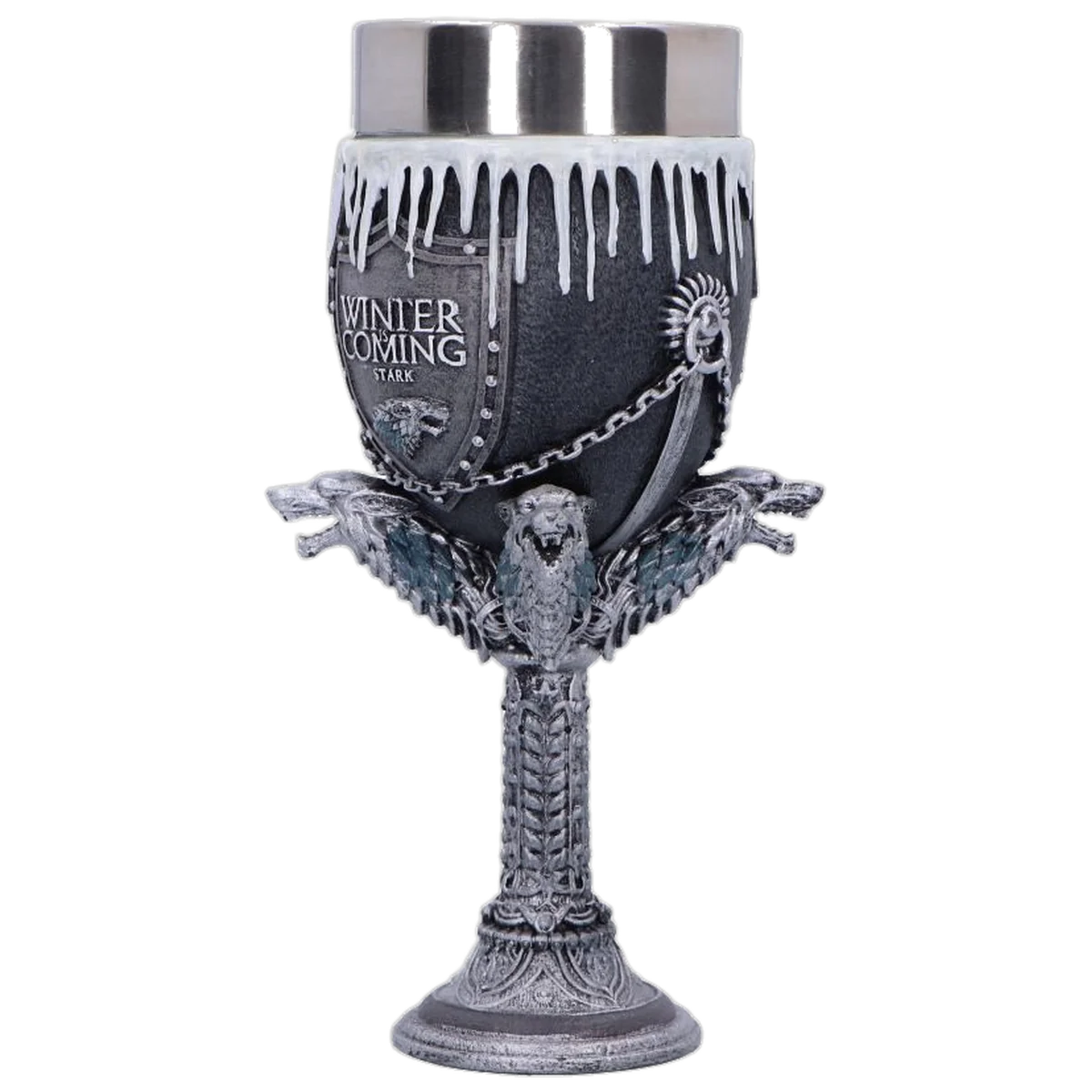 Game of Thrones House Stark Goblet Wine Glass 17.5cm - Image 2