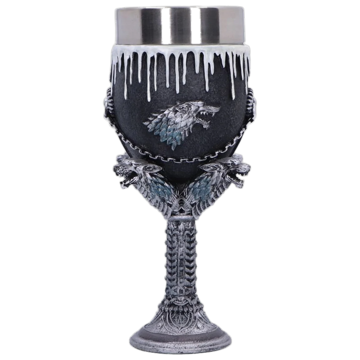 Game of Thrones House Stark Goblet Wine Glass 17.5cm - Image 3