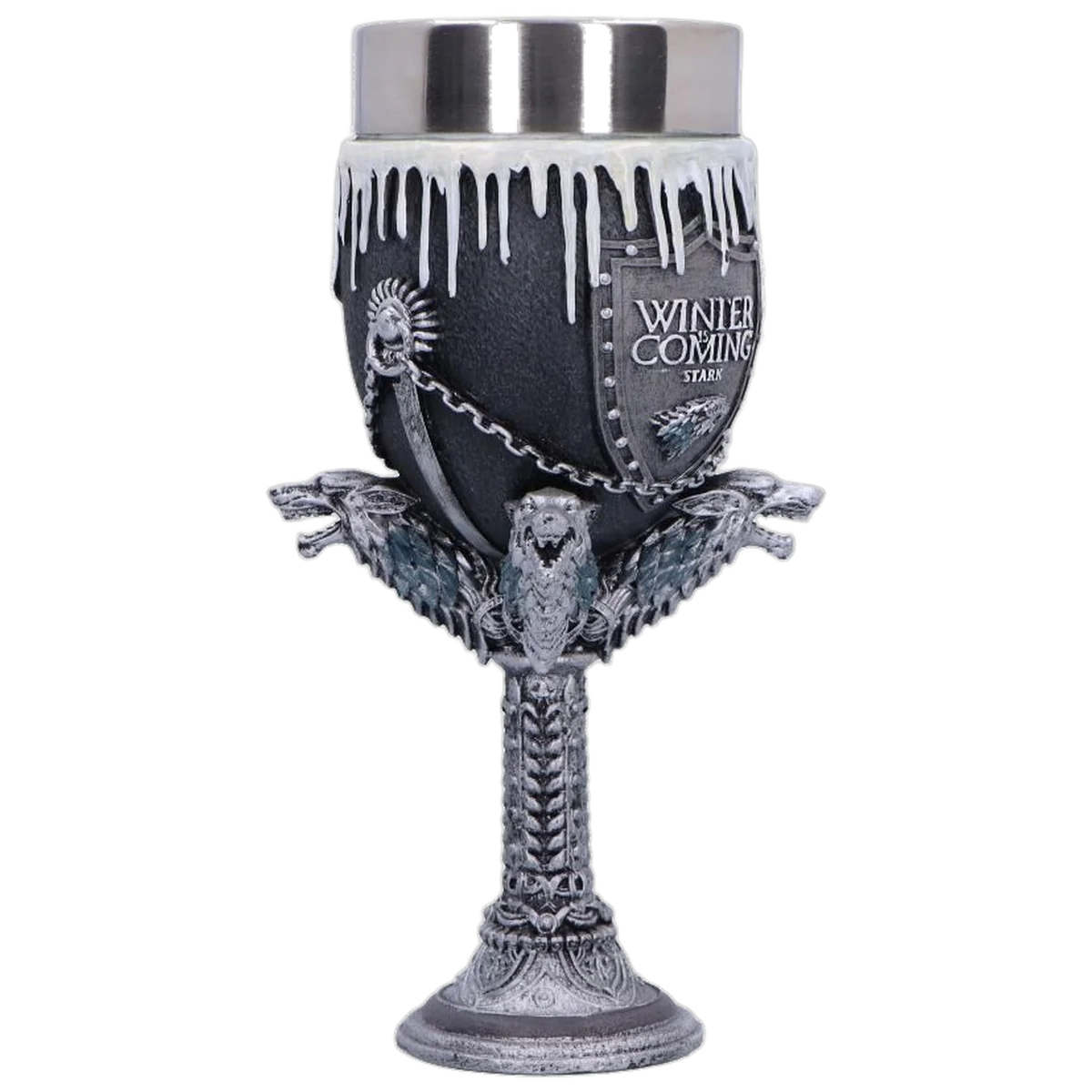 Game of Thrones House Stark Goblet Wine Glass 17.5cm - Image 4
