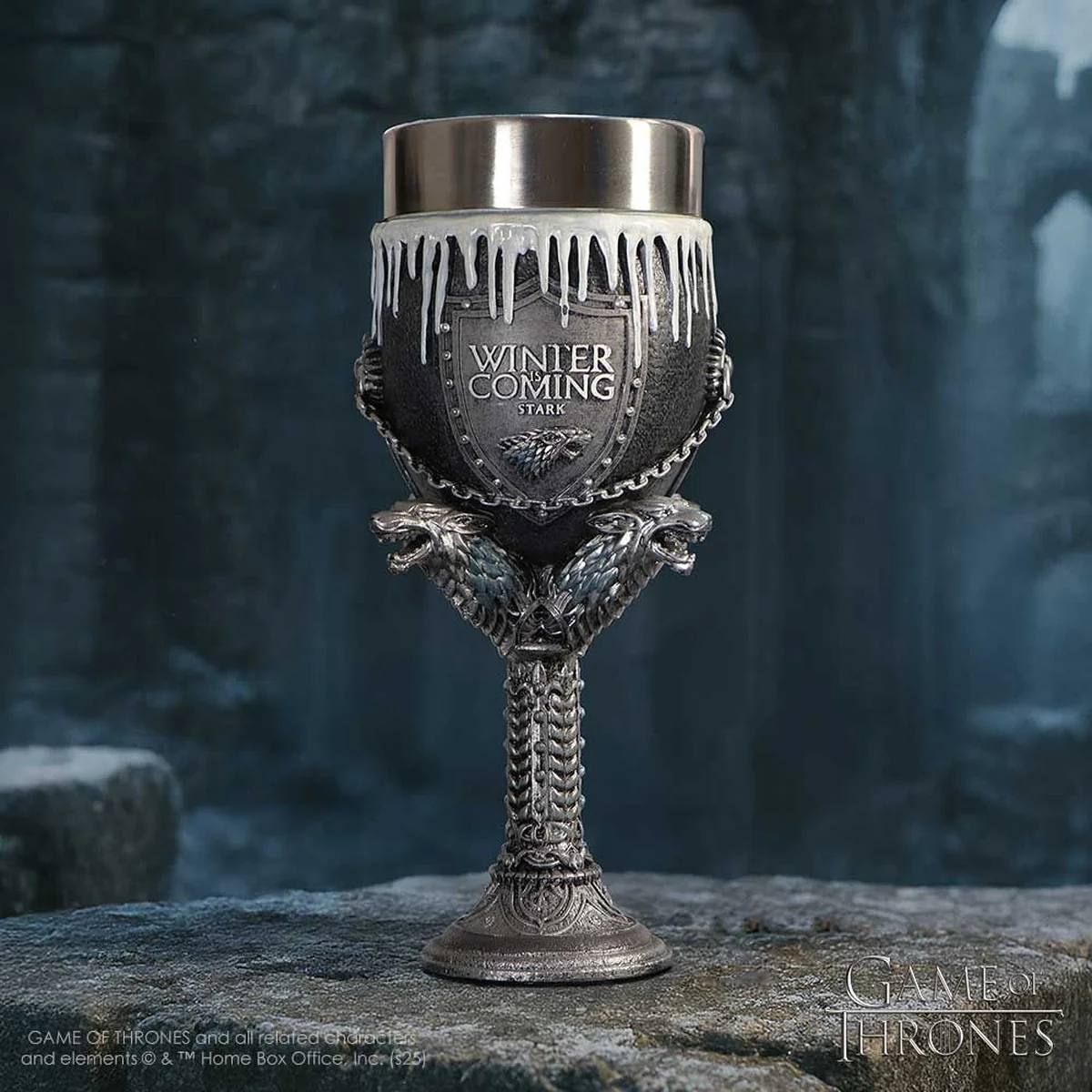 Game of Thrones House Stark Goblet Wine Glass 17.5cm - Image 7