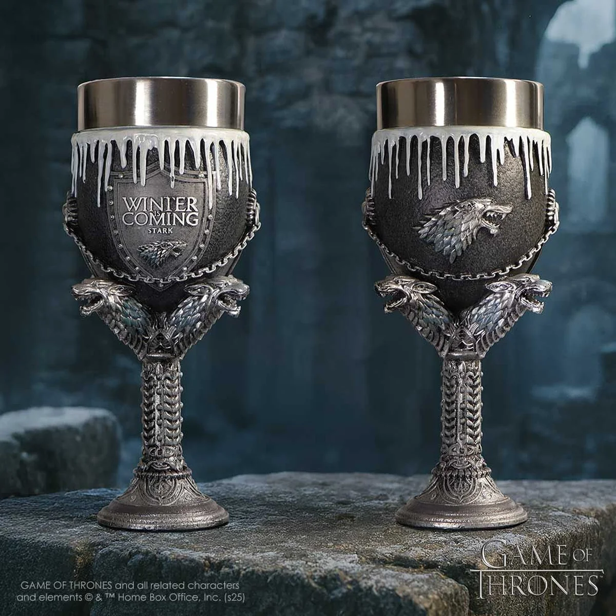 Game of Thrones House Stark Goblet Wine Glass 17.5cm - Image 8