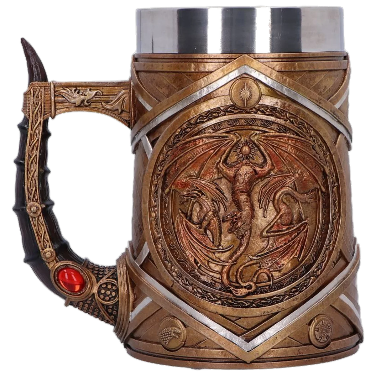 House of the Dragon Targaryen Crown and Dagger Tankard 16cm - Image 3