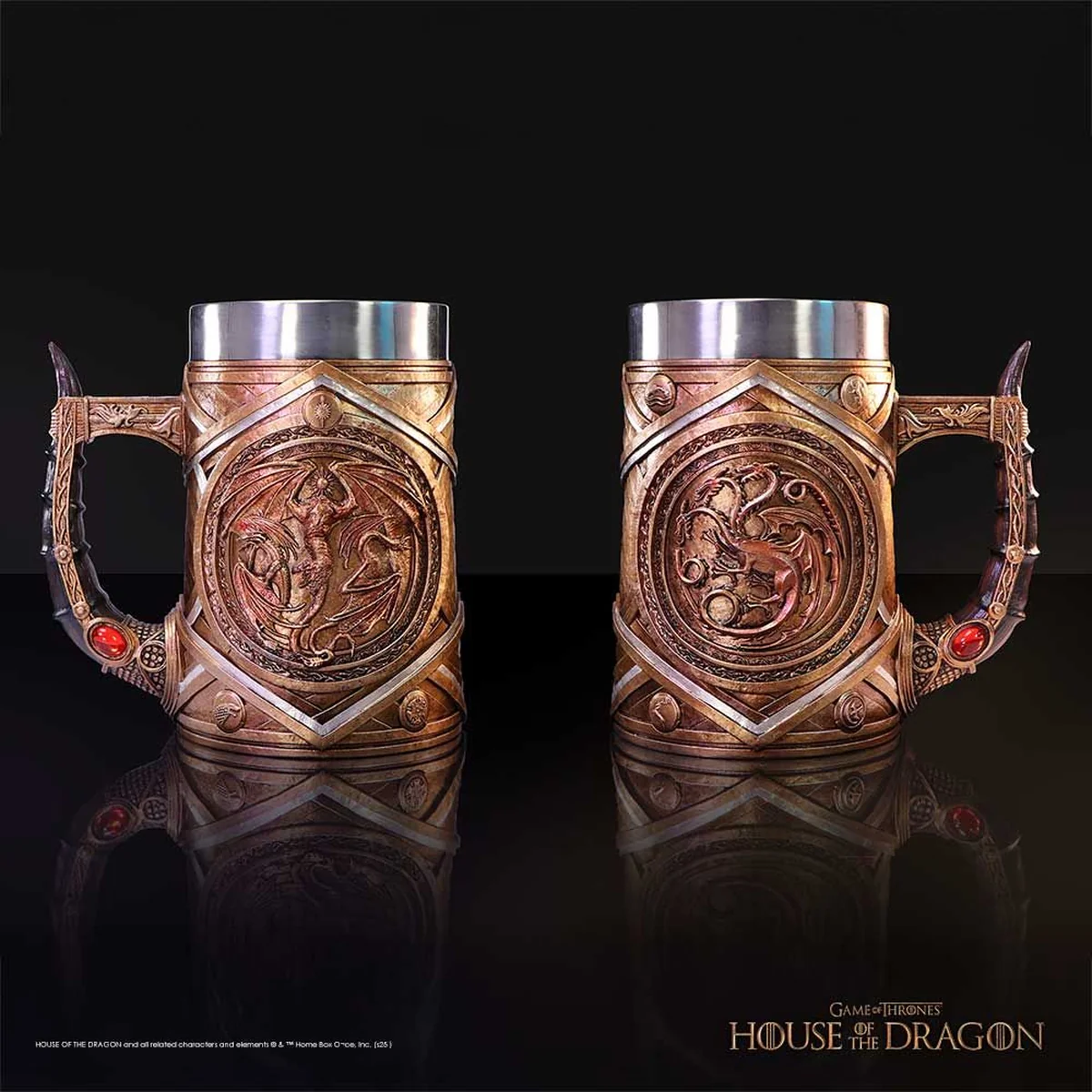 House of the Dragon Targaryen Crown and Dagger Tankard 16cm - Image 8