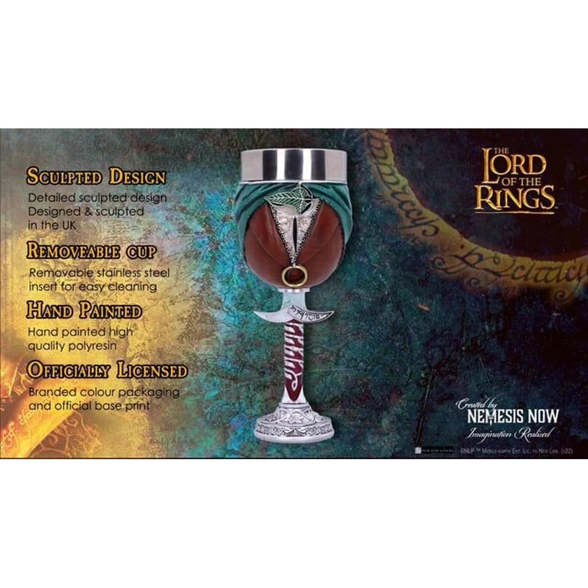Officially Licensed Lord of the Rings Frodo Goblet 19.5cm - Image 8